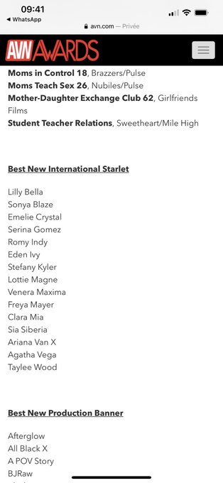 Nomin&eacute;e pour les AVN 2022 🔥🔥 https://t.co/joKWV4CVtP<a href="/tag/shoot"class="tags"><span>#shoot</span></a><a href="/tag/sexygirl"class="tags"><span>#sexygirl</span></a>