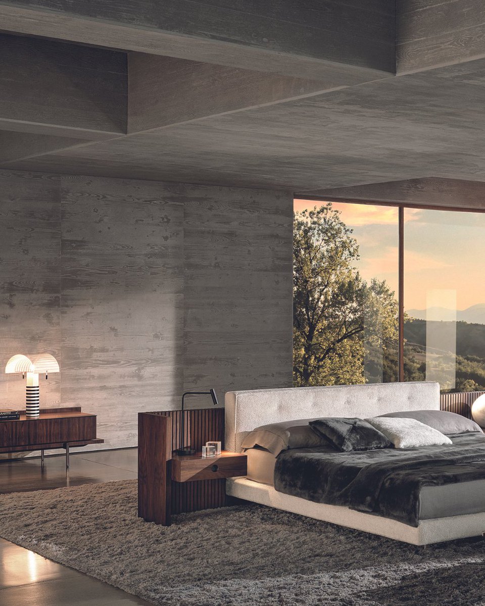 Minotti London on X: The same Mid – Century Contemporary style that  distinguishes the large, varied collection of Brasilia seats, designed,  also characterises the design of the night area, introducing a bed