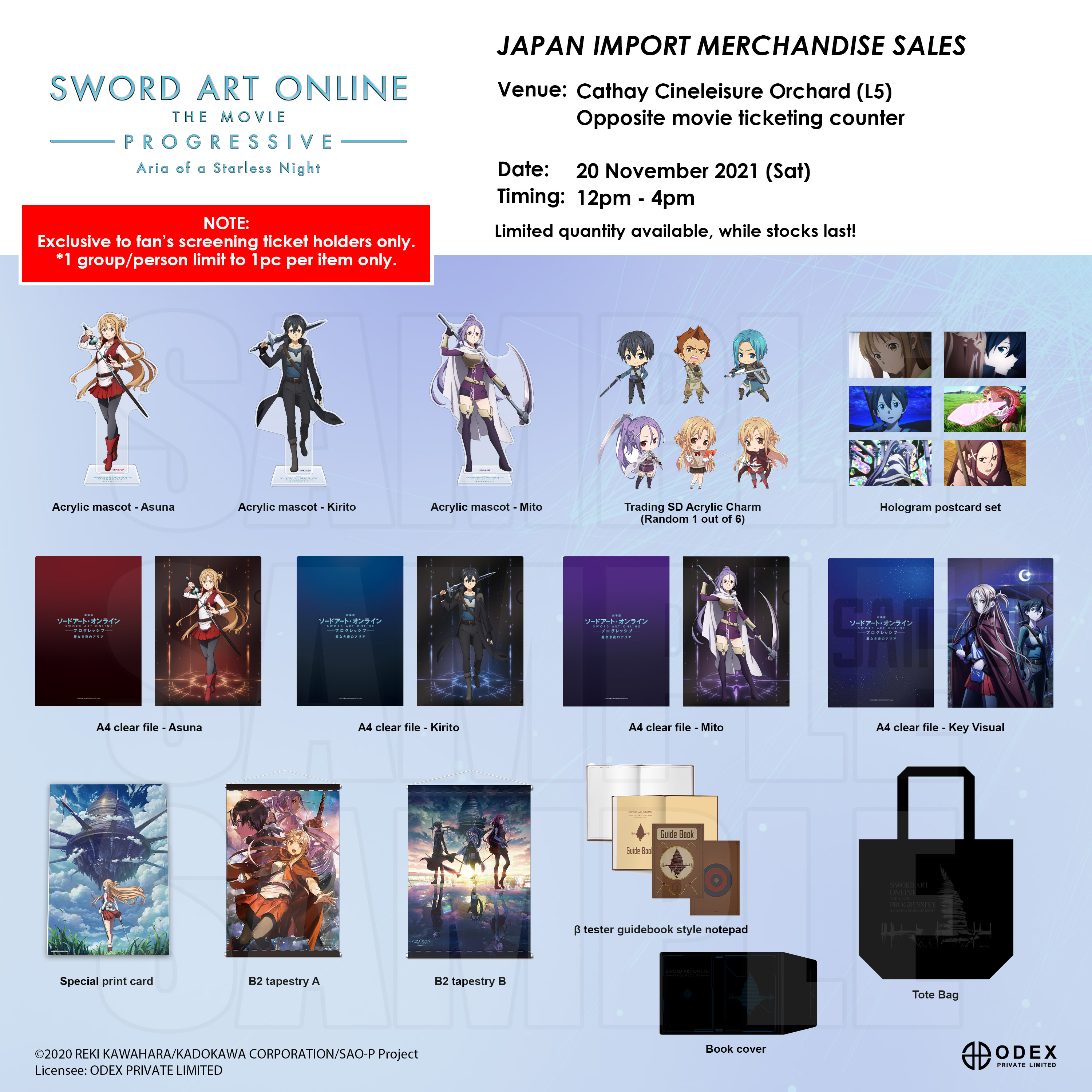 Sword Art Online Progressive Aria of a Starless Night Limited