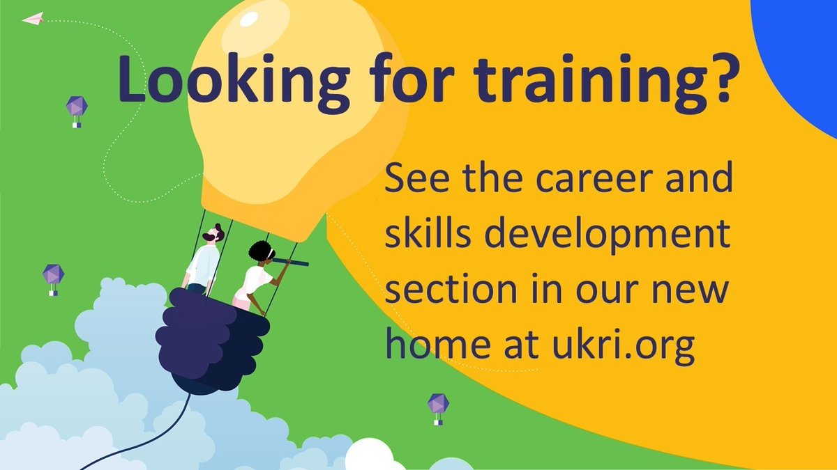 ESRC's tweet photo. If you’re looking for career, training and skills development opportunities, see our new ESRC guidance on the integrated UKRI website: https://t.co/E9pjBjqiYR https://t.co/L5LBlFsLTW