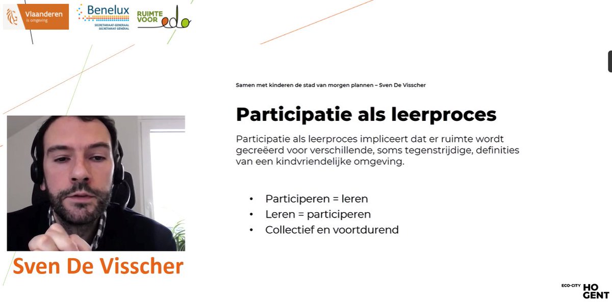 "Participeren is leren, en leren is participeren," aldus <a href="/sdvissch/">sven de visscher</a>. Ook de stem van kinderen moet volwaardig gehoord en betrokken worden bij vraagstukken rond ruimtegebruik.