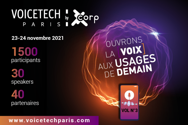 VoiceTechParis's tweet image. [J-4 #VOICETECHPARIS] LES 23 ET 24 NOVEMBRE PROCHAINS, PLONGEZ AU CŒUR DES TECHNOLOGIES VOCALES ! 📢

Nous vous attendons pour la troisième édition 100% digitale de Voice Tech Paris.

Réservez votre Pass Salon Gratuit dès maintenant 👉 voicetechparis.com/pass-salon
