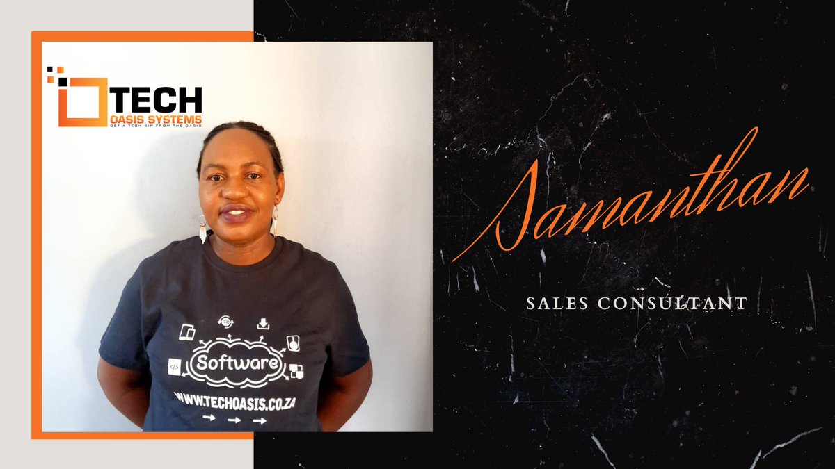 techoasissystem's tweet image. To all our valued customers and followers:
Meet Samanthan, TOS Sales Consultant!
We warmly welcome you onboard Samanthan!
#techoasis #techoasissystems #techoasissa