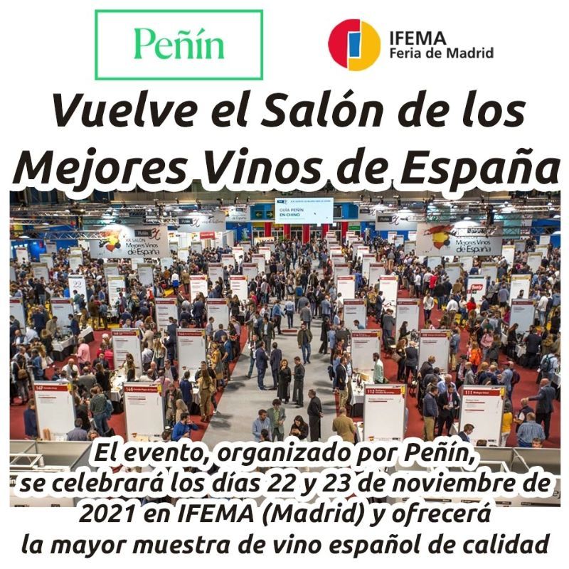 hosteleriaenvlc's tweet photo. VUELVE EL SALÓN DE LOS MEJORES VINOS DE ESPAÑA

El evento, organizado por Peñín, se celebrará los días 22 y 23 de noviembre de 2021 en IFEMA....

https://t.co/L69yvy1yXb

@guiapenin @IFEMA #GuiaPenin2021 #Penin #Ifema #HosteleriaEnValencia #SalonDeVinos #FeriaMadrid #Vinos #Catas https://t.co/zrs6pUcnND