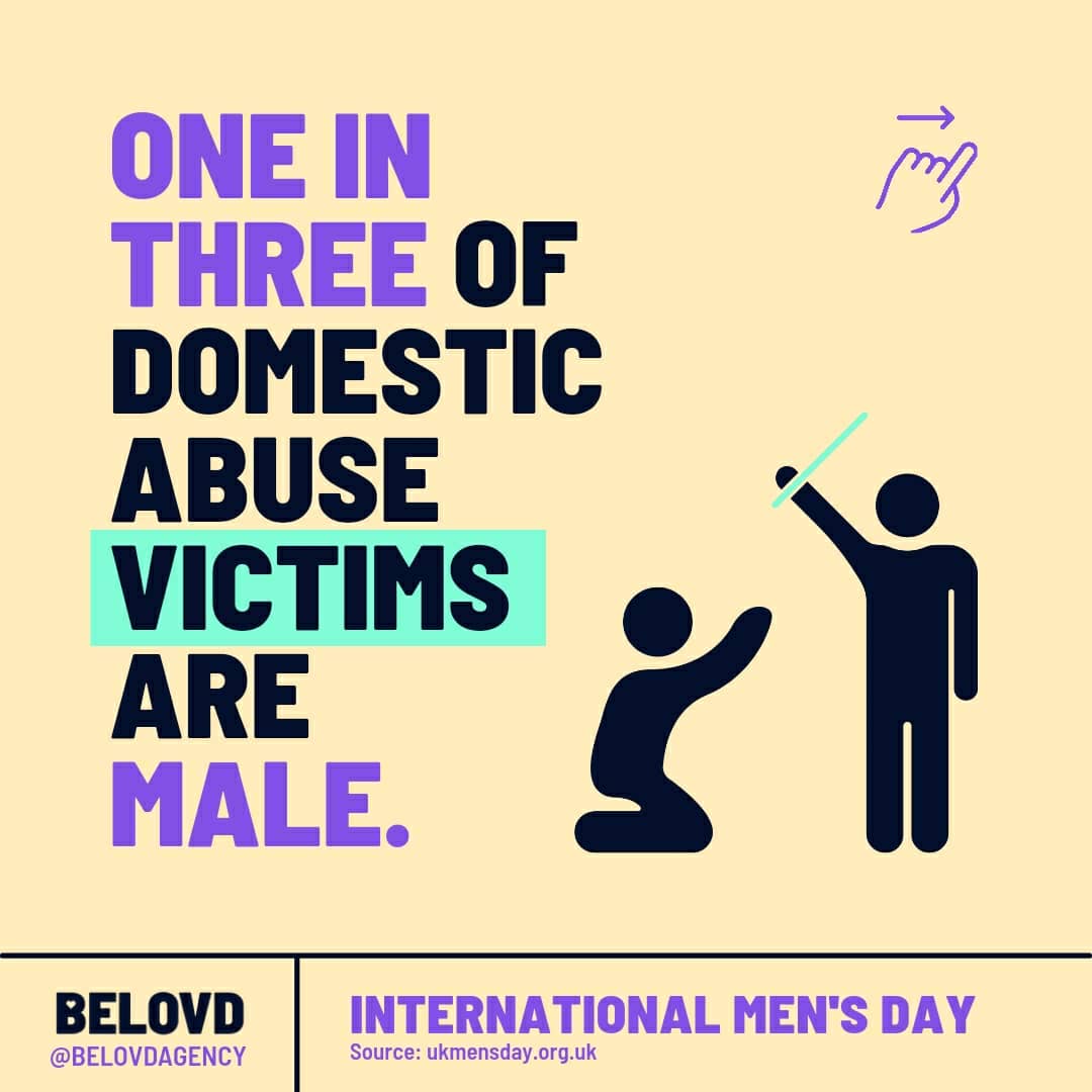 BelovdAgency's tweet photo. It's International Men's Day: did you know?...#InternationalMensDay #mensmentalhealthmatters https://t.co/f9gAyi6RCt