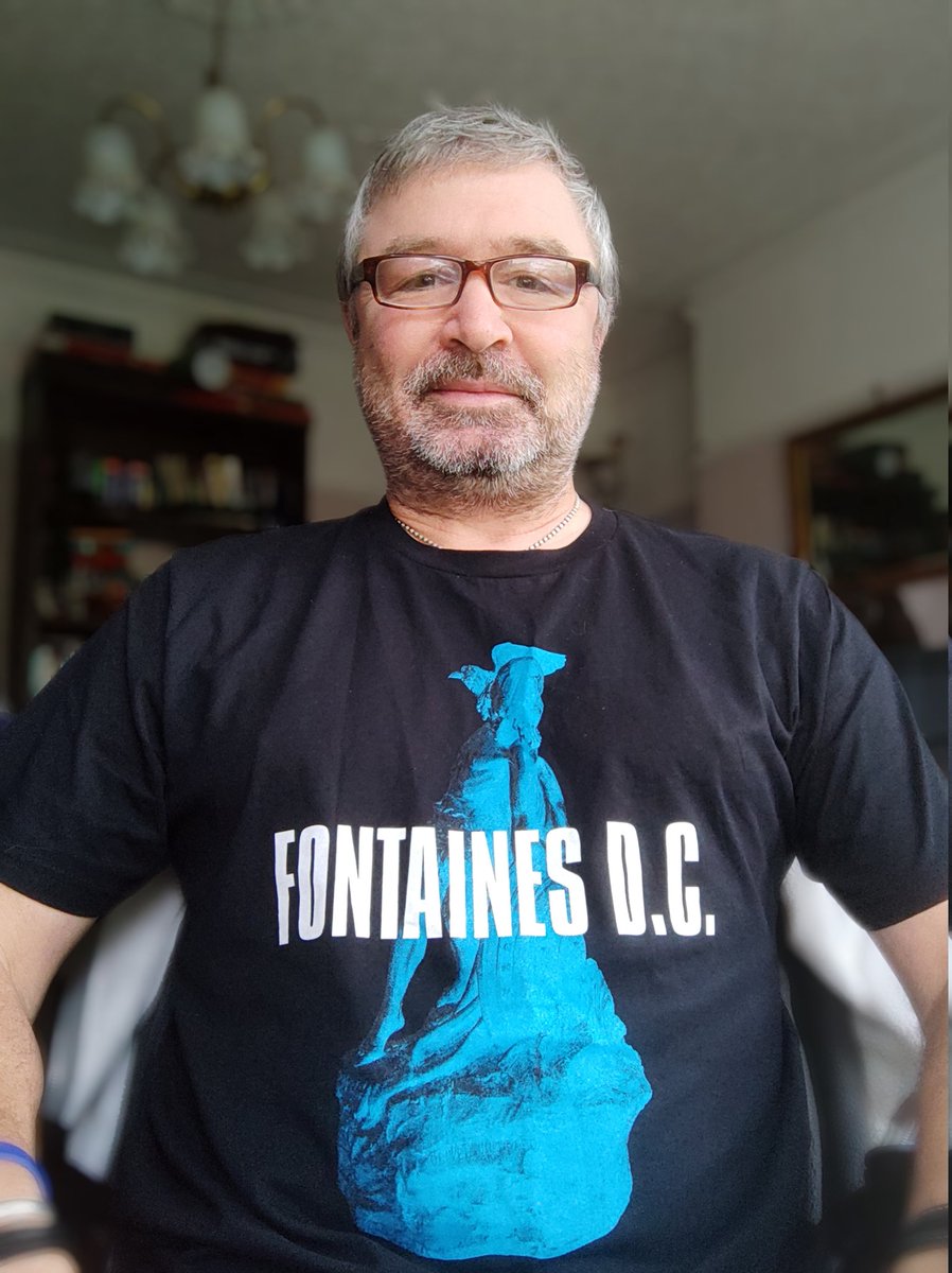 matt_shields's tweet photo. Had to be the last band I saw live, Fontaines D.C., on #TShirtDay @BBC6Music https://t.co/HNsygyRhj4