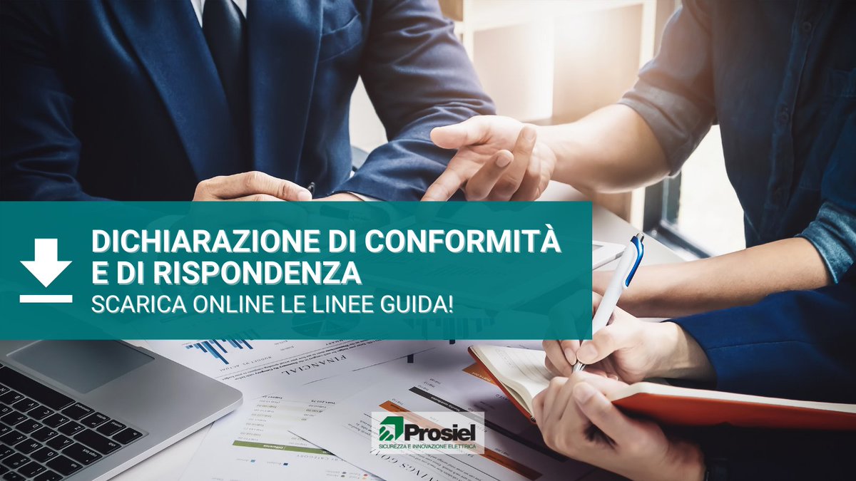 ❗ Disponibili online le linee guida per la redazione della dichiarazione di conformità e di rispondenza ✅ 
Un supporto alla corretta compilazione dei documenti e dei relativi allegati

Scopri di più 👉 prosiel.it/press/notizia/…