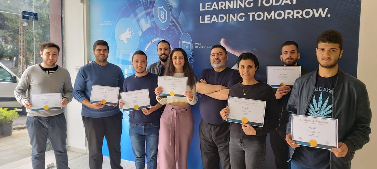 SoftechAcademy's tweet photo. Our proud students receiving their python 201 certificate from Softech Academy #Python #Training #Free #Baakline #Baakleen #بعقلين #تدريب #الشوف #دورات_مجانية https://t.co/gY5iRkeALn