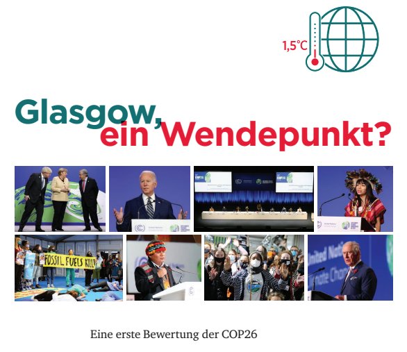 Wupperinst's tweet photo. #Klimakonferenz in #Glasgow: Wendepunkt für den #Klimaschutz?
Analysebericht des @wupperinst mit einer ersten Einschätzung der #COP26-Ergebnisse von @obergassel, @VBrandemann, @LukasHermwille, @NicolasKreibich, @Hermann_Ott et al
https://t.co/3BJCsb9Xwx
#MakingParisPossible https://t.co/peBe4rsL4K