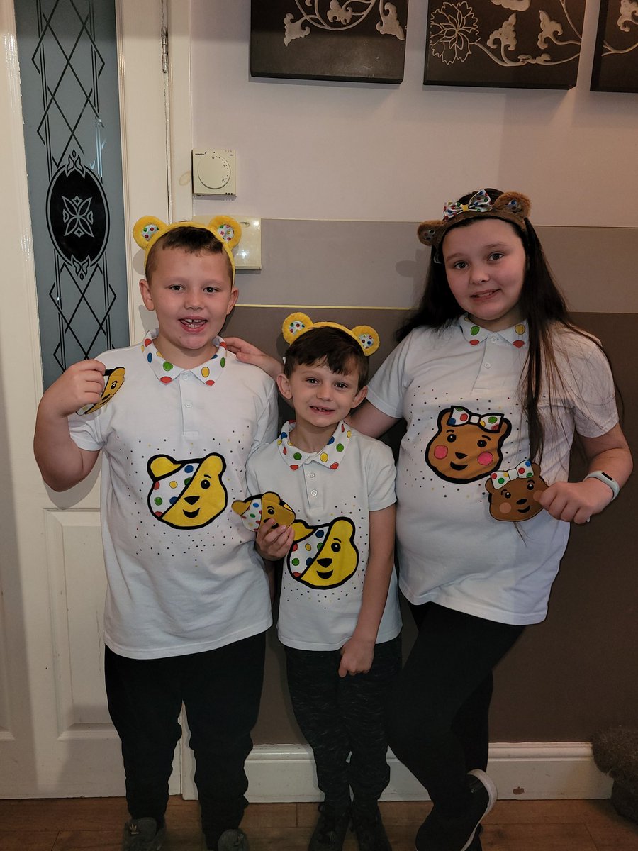 All ready for Children in need day ❤
