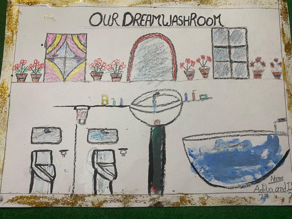 Plan_India's tweet photo. To Mark the #WorldToiletDay, Plan India organized an awareness session on women's safety and hygiene by holding a painting competition with 30 girls at Azad Market. 
#PinkToilet #NotjustAToilet
.
.
.
#SafePublicSpaces #SafePublicSpacesForWomen
@TheSecondAct3 https://t.co/tfJlaEMymt