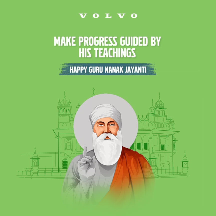 VolvoTrucksIN's tweet photo. May Guru Nanak Devji's teachings guide you towards success in life. #VolvoTrucksIndia wishes you #HappyGurpurab #HappyGurunanakJayanti https://t.co/7KkCdYr8r4