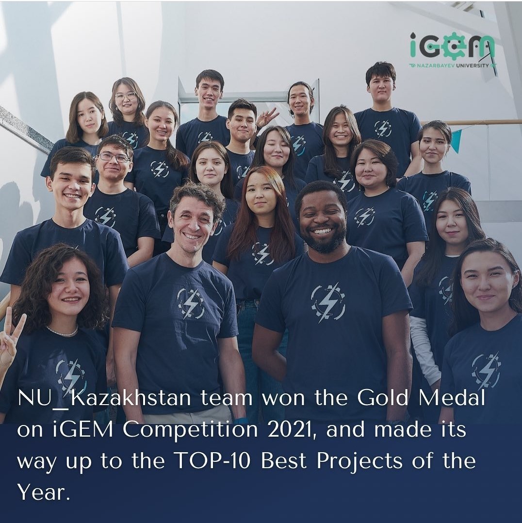 Our team won the gold medal at the #iGEM2021 and entered the TOP-10 projects of the year!
We are thrilled to share our achievements with you and thank everyone who supported our team!
 Remi did it! 🎉