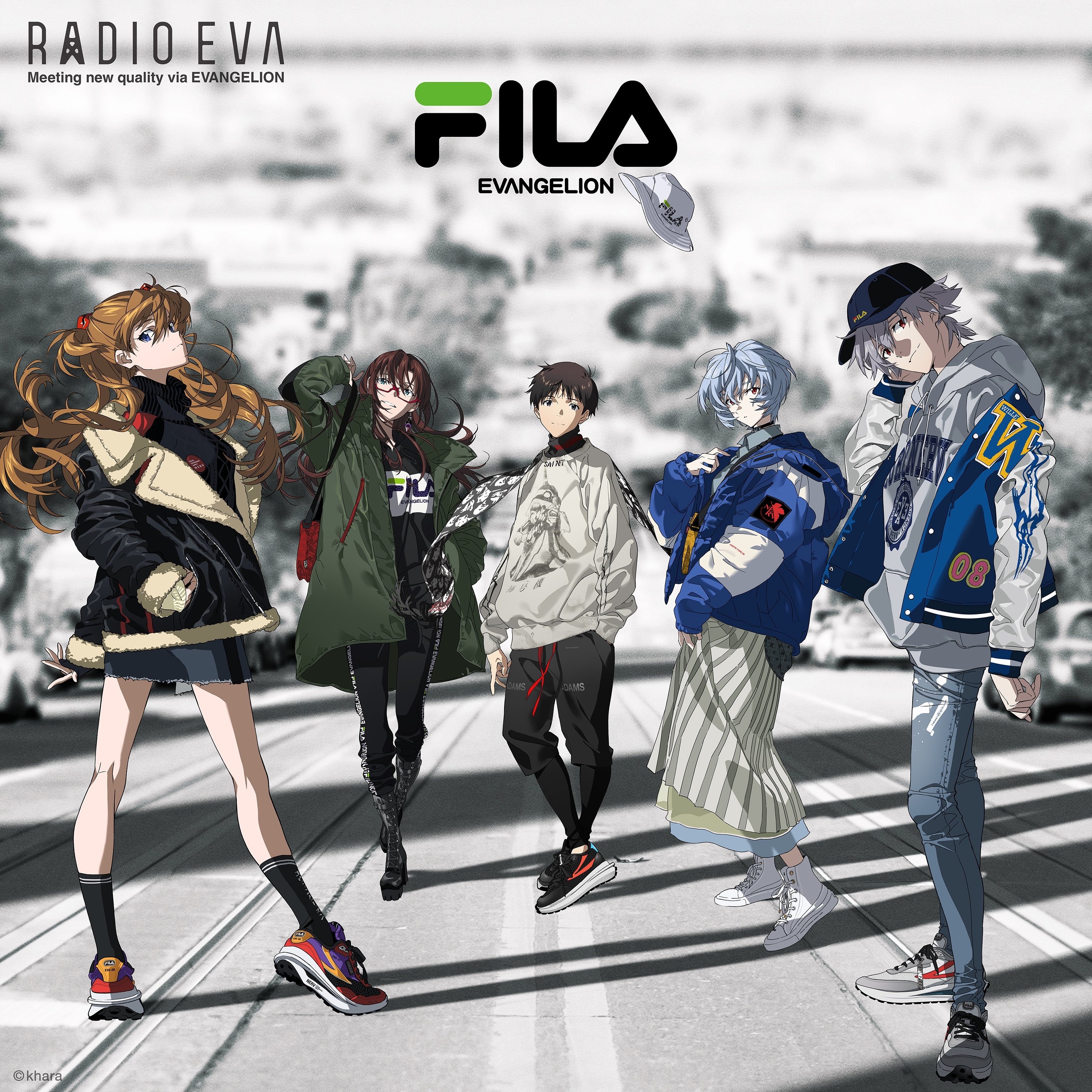 RADIO EVA Illustration Parka δ（Mai Yoneyama）/WHITE(COLOR
