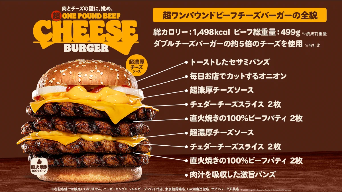 ダブル チーズ バーガー カロリー