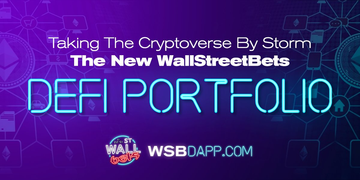 WSBDapp's tweet photo. With our Macro Hedge ETP, the $WSB #DeFi ETP is the 2nd addition to our growing list of passively managed investment vehicles; standing up to #wallstreet 🥦. Democratize #finance and make sweet profits = win! 🥇

🔗 https://t.co/v9mDL6FAUd

#wallstreetbets #crypto #cryptocurrency https://t.co/GVDWVaN5L2