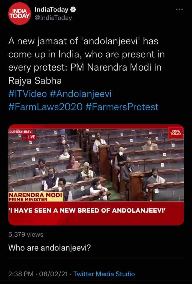 Finally #Andolanjivi  won over #Ahangarijivi...

#neverforget #farmerswin #farmersprotests