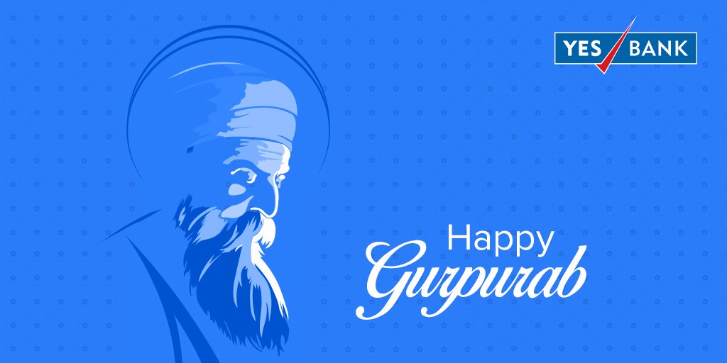 YESBANK's tweet photo. Selflessness is a way of life taught by the great Guru Nanak. May we always apply it in our words and deeds. #GuruPurab #GuruNanakJayanti https://t.co/xMV5vArNPb