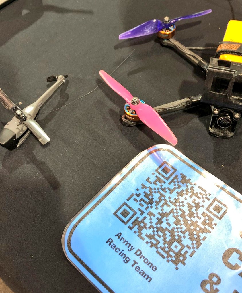 AUADRT's tweet photo. We're at @sciencealivesa for school #STEM Day! Drop by during the weekend to see @AustralianArmy #DroneRacing Team and @7th_RAR #WaspAE and #BlackHornet!
#SendIt!
@HLCAusArmy  @comdforcomd @DG_TRADOC @DGAvnAusArmy @HQ_1Bde https://t.co/jVwEN81Dfu