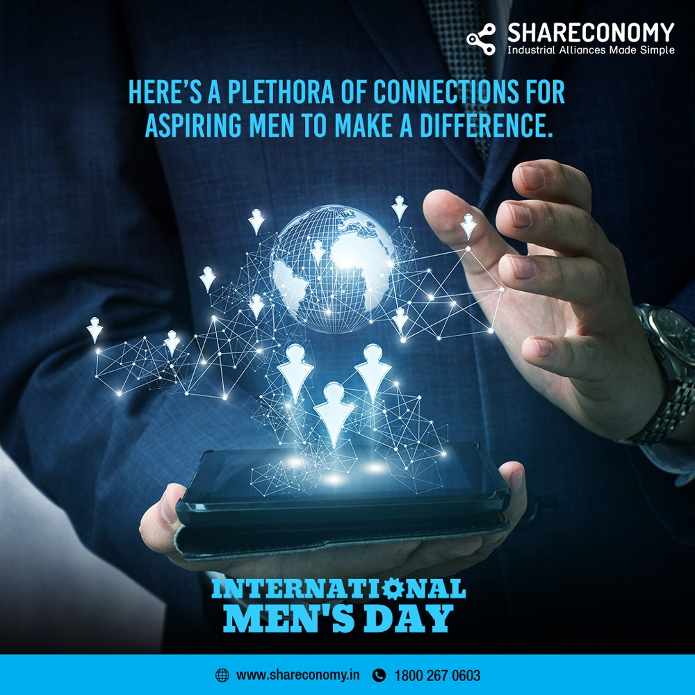 shareconomy_in's tweet photo. On this Men’s Day, connect with the business fraternity to add value to your business outcomes.
#InternationalMensDay #Shareconomy #IndustrialAlliancesMadeSimple #RegisterNow #CapacitySeeker #CapacityOwner #SharingEconomy #BoostingEconomy #RajhansDesaiJainGroup https://t.co/0C08rfQs1P