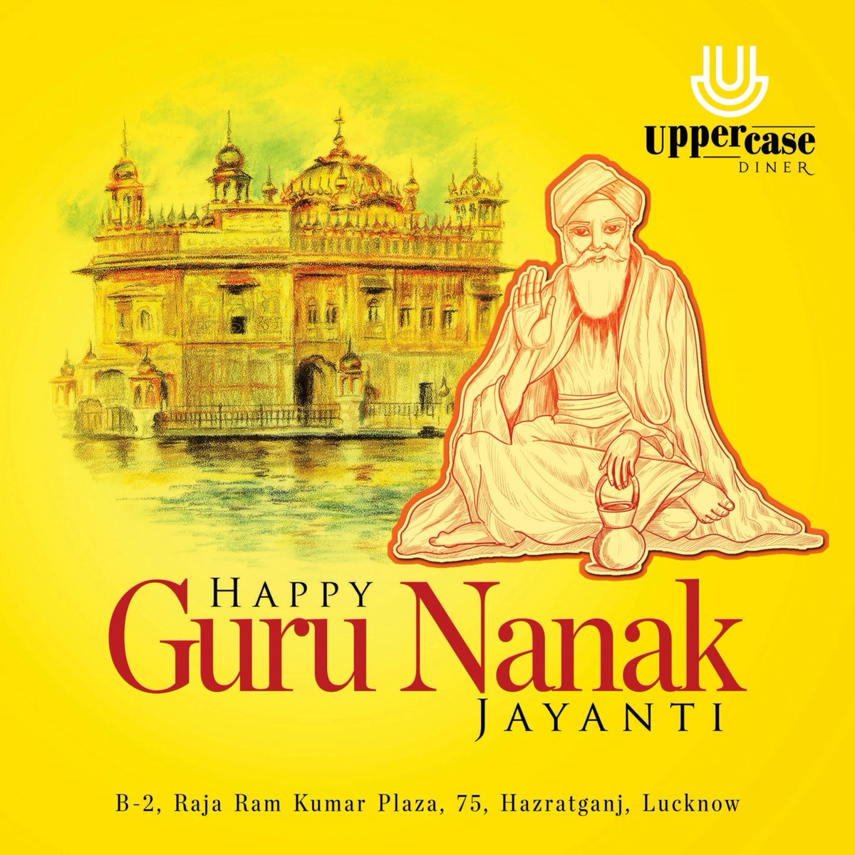uppercasediner's tweet photo. Guided by the light of the Guru, we hope to serve you the best.
Wishing you all a very happy Guru Nanak Dev Jayanti!
.
#gurunanakjayanti #gurunanakdevji #goldentemple #guru #langar #food #gurunanak #guru  #foodforall https://t.co/fThVEduaEe