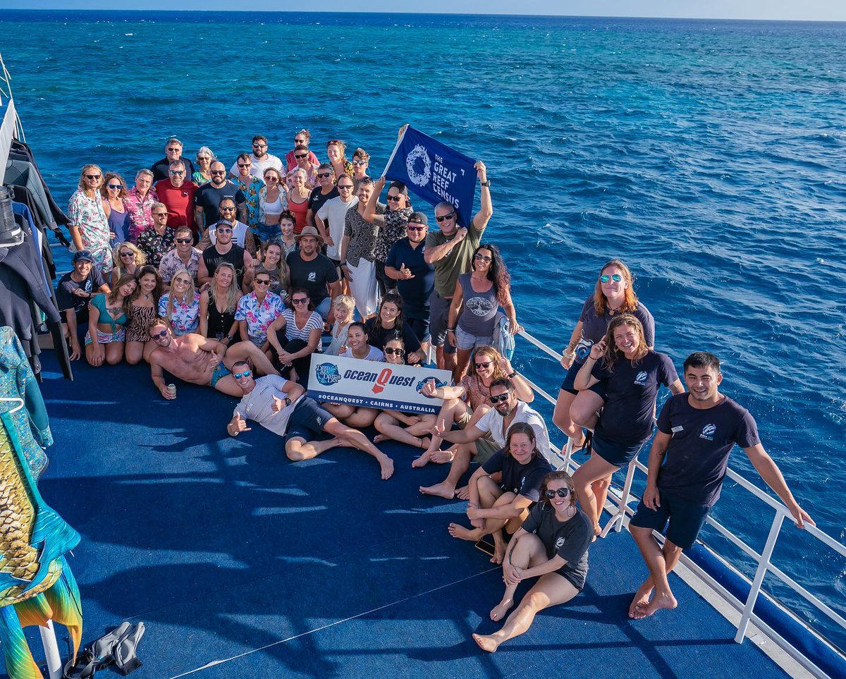 citizensGBR's tweet photo. We're halfway through the 2021 #GreatReefCensus! With the support of divers, tourism crew, researchers, skippers, freedivers &amp; citizen scientists from across the reef, we've captured 13,641 images, submitted 582 surveys from 101 reefs — visit https://t.co/y8PYwUwGPq to take part! https://t.co/n43Zv0RoGv