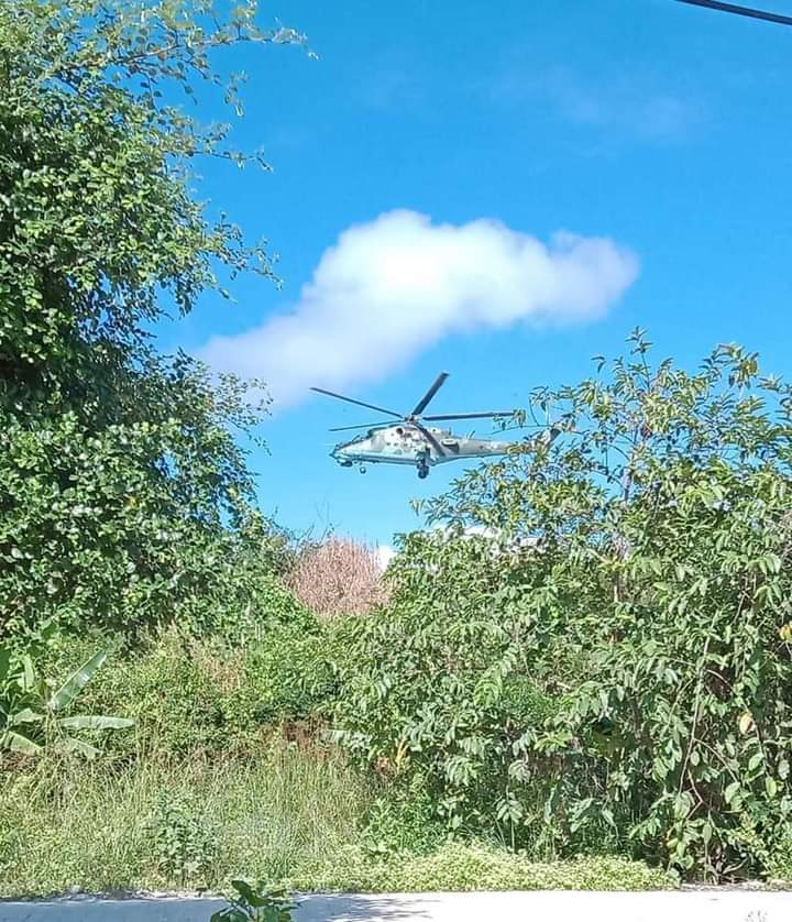 Fighting intensified this morning in Saw Township, Magway.Terrorists are firing with fighter jets, according to locals.
#RejectMurderousJunta #Nov19Coup
#WhatsHappeningInMyanmar 
#NoFlyZoneInMyanmar