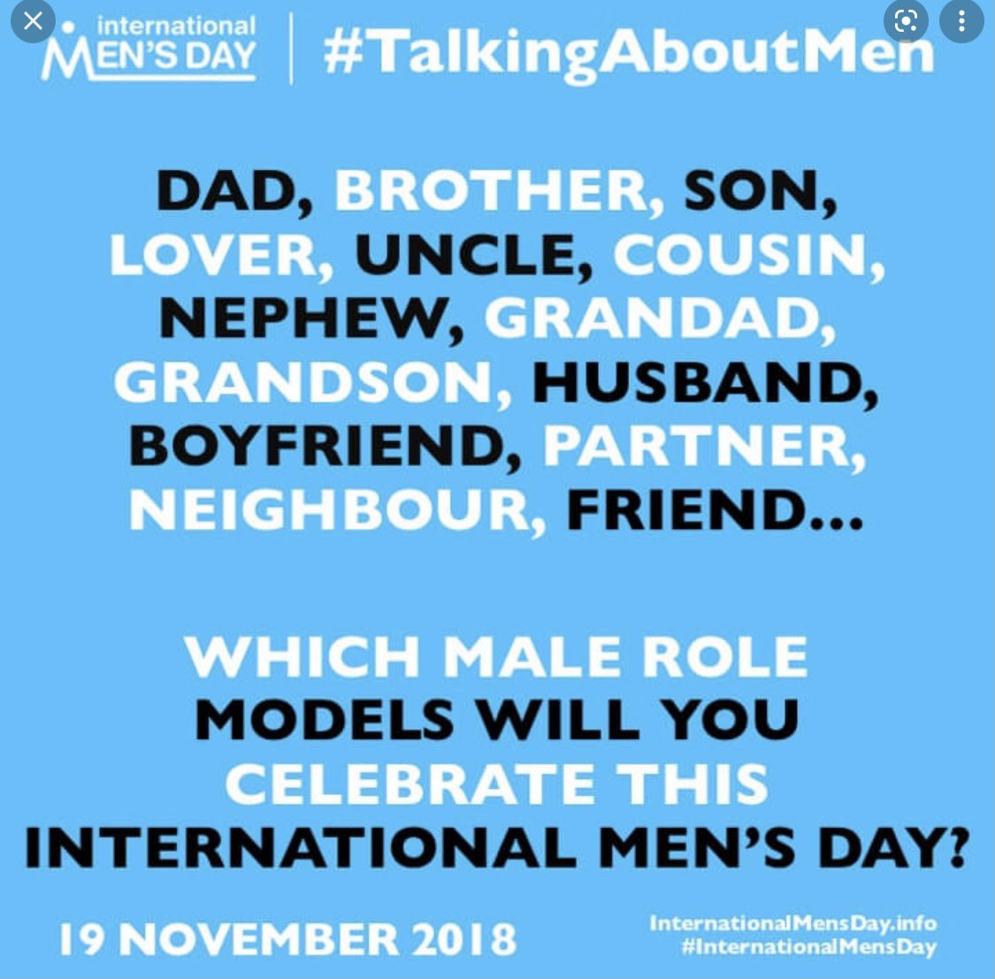 Happy international Men’s day grandad Tom 👨🏼‍🦳