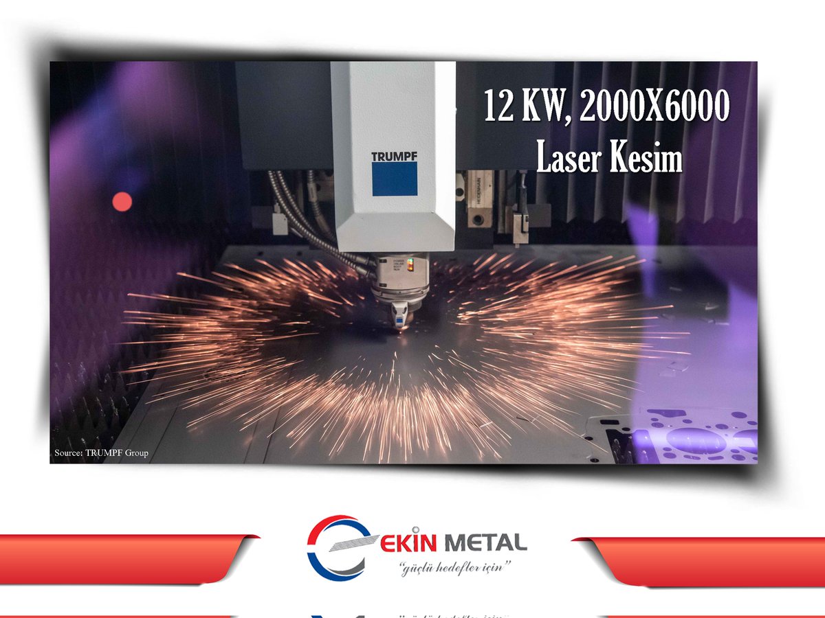 ekin_metal's tweet photo. 12 kW - 2000*6000 laser kesim 

#ostim #laserkesim #celik #sacişleme #ankara #eryaman #plazmakesim #abkantbüküm #abkant #cnc #siyahsac #rulosac https://t.co/XLPSHcb84E