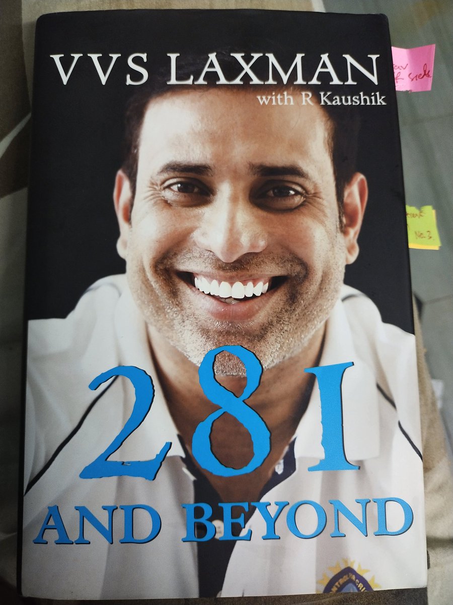 ImYanamala's tweet photo. A feast for cricket affcionados. Especially those who have seen the pain of the 90s and the joy of the fab4 era.
the first chapter which reconstructs the magic of the 281, is sure to give you goose-bumps!
@VVSLaxman281 comes across an honest and humble person.
#281AndBeyond https://t.co/j8WiwEj039