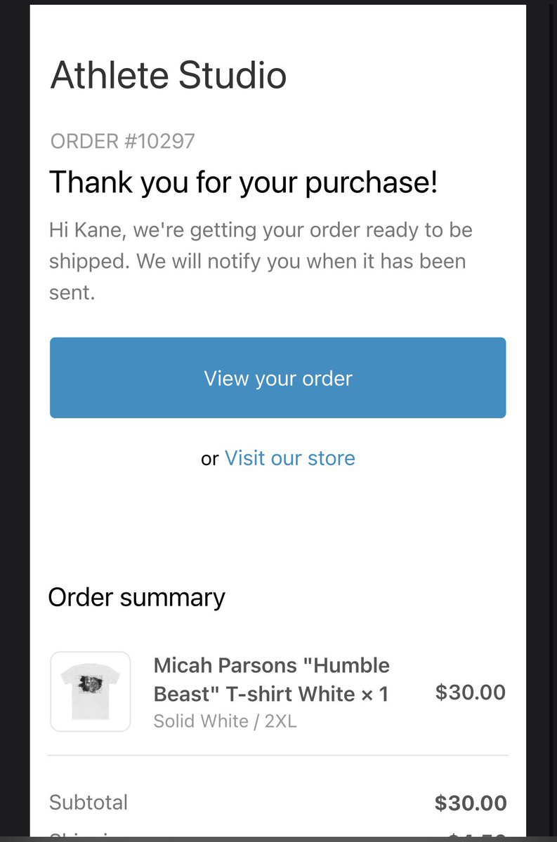 enak55's tweet photo. @MicahhParsons11 Defensive ROTY! Got some merch #stayhumble @MicahhParsons11 https://t.co/sciCTcvVpI
