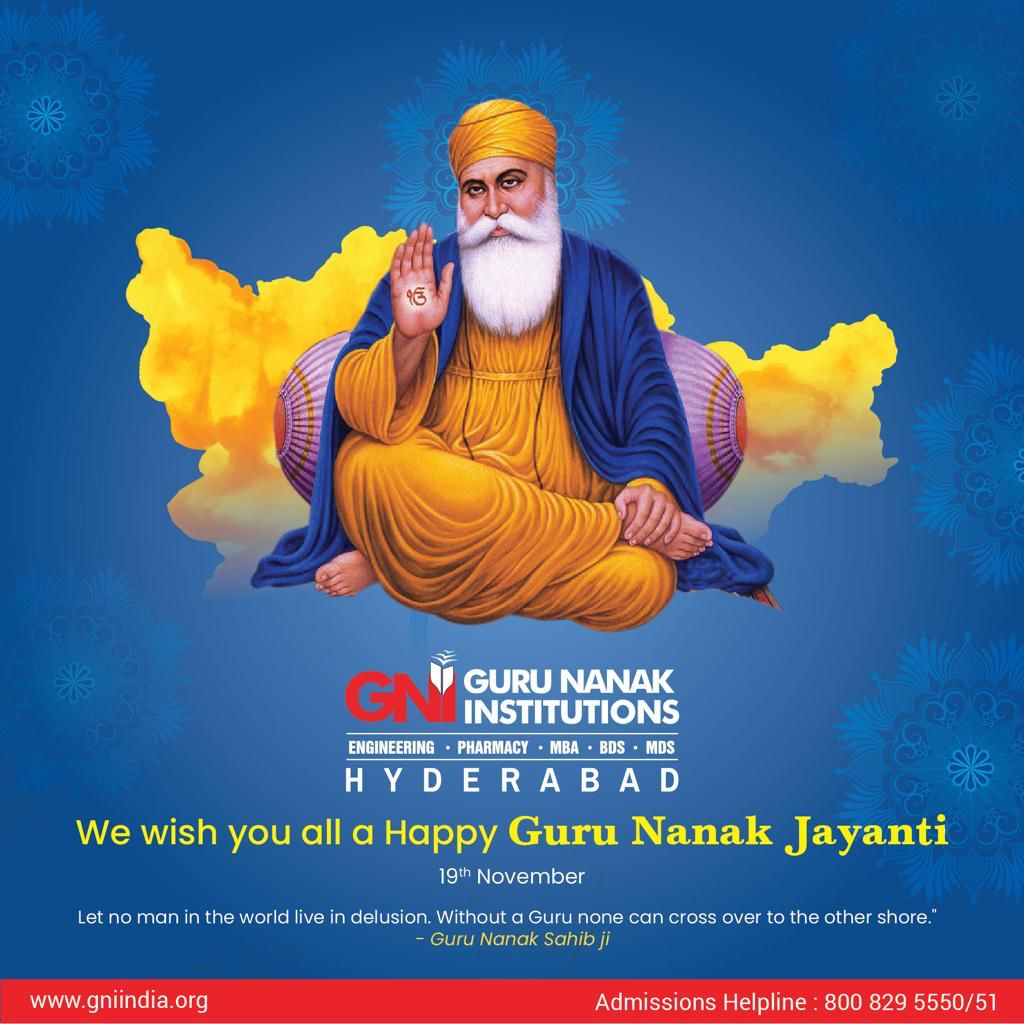 GNInstitutions's tweet photo. We wish you all a Haapy Guru Nanak Jayanti! https://t.co/c1YvLV7Q8G