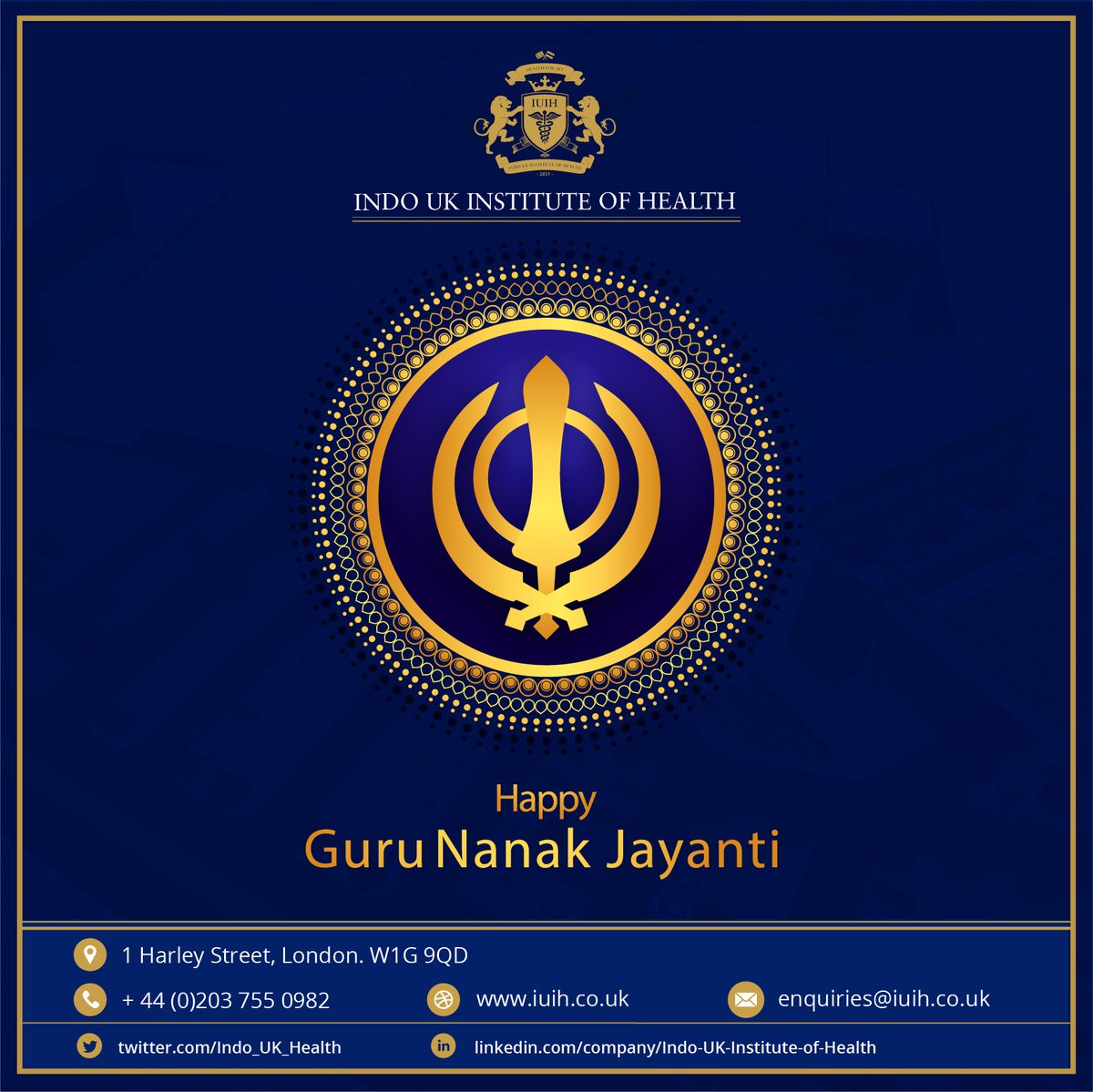 Indo_UK_Health's tweet photo. Warm greetings and good wishes on the occasion of #GuruNanakJayanti. May his teachings of peace, love, and harmony guide us on the right path.

#HappyGurpurab #2021

#gurunanakjayanti #healthfirst
#IndoUKclinic #IndoUK #diagnostic #center #ludhiana #punjab #India #UK #Patiala https://t.co/5ZE2zqCL2p