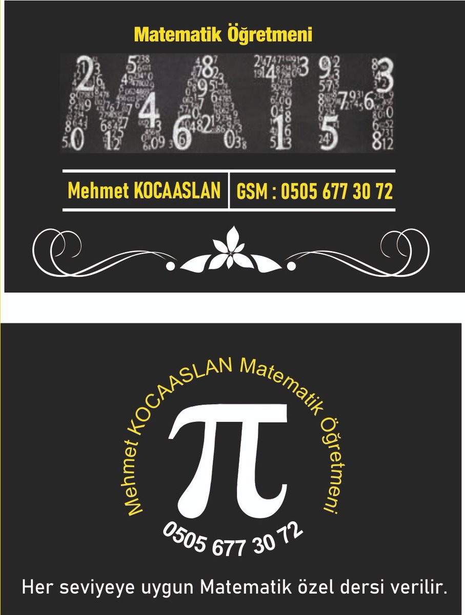 Her seviyeye uygun Matematik özel dersi verilir