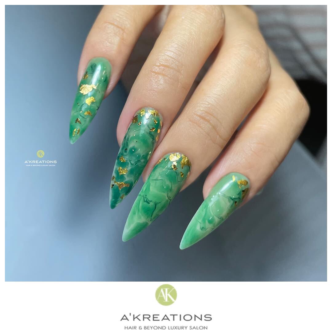 AKreationsIndia's tweet photo. A marbled effect with hints of gold!
#nailtrends2021 #nailtips #bhfyp #akreationspowai #akreations #akreationsindia #shinynails #nailpaint #gelnailart #gelnailsdesign #gelnailpolish #happyclients #celebritysalon #foilnails #nailextensions #greennails #goldfoilnails #marblenails https://t.co/zQfdACvpwb