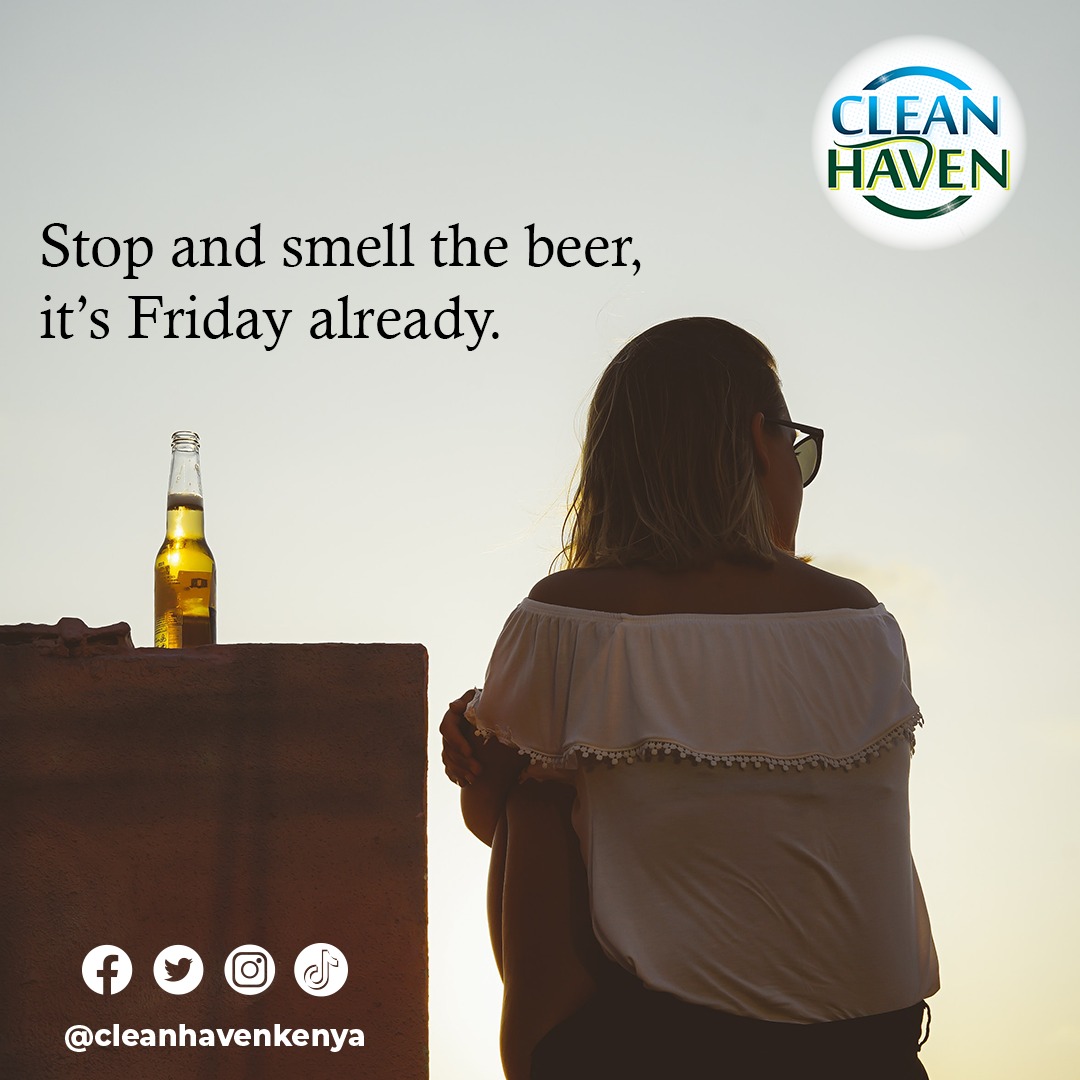 cleanhavenkenya's tweet photo. Cheers to the weekend!

#cleanhavencares #cleanhaven #healthycleaning #weekend #friday #new #work https://t.co/yIlKqN6nxY