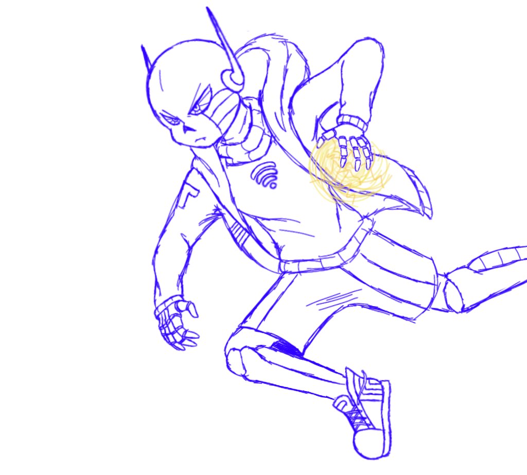 SushiTheBunnie's tweet image. Got this sketch of Techy boy in action. This is taking a lot longer to make than expected thanks to my work schedule @-@
#undertale #undertaleau #undertech #undertechsans