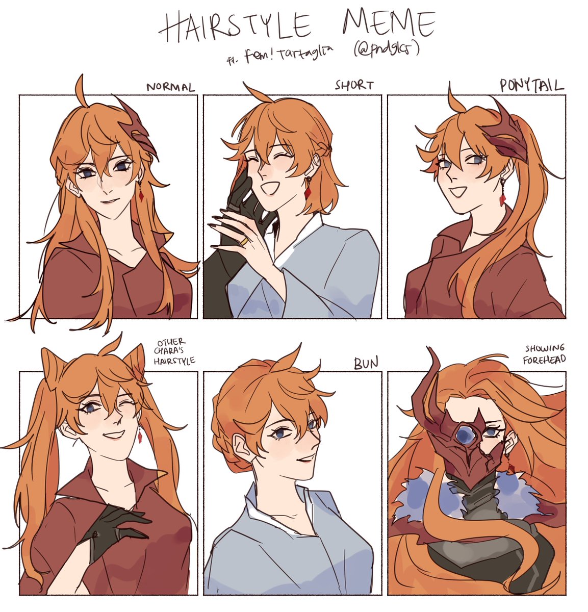 hairstyle meme but with fem!childe 