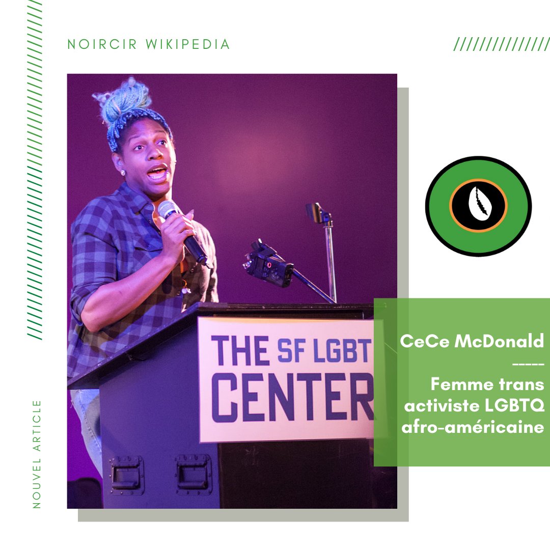 CeCe McDonald est une femme trans activiste LGBTQ afro-américaine. Elle attire l’attention américaine en 2012 après une attaque largement considérée comme raciste et transphobe.

➡️ Plus d’infos : fr.wikipedia.org/wiki/CeCe_McDo…

#CeCeMcDonald