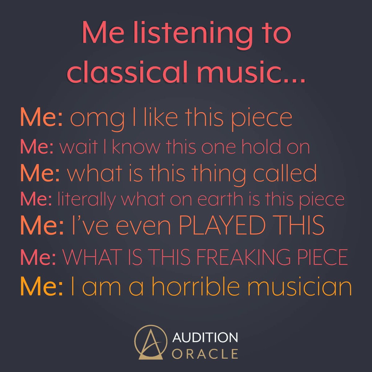 auditionoracle's tweet photo. A little Friday humour for you all… 😅

#fridayfunny #operasingerlife #classicalmusic #loveclassicalmusic #operahumour #operahumor #classicalmusicmemes #operamemes #classicalmusichumour #classicalmusichumor #loveopera #opera https://t.co/XMTIOfUMJy