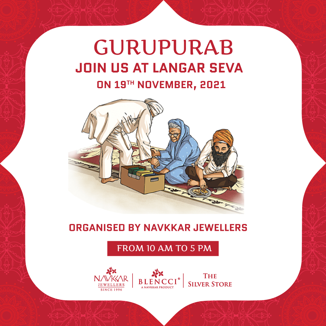 navkkarjeweller's tweet photo. May the holy teachings of Guru Nanak Dev Ji enlighten you and help you attain whatever you wish for. Join us today for Langar Seva from 10 AM to 5 PM. Happy Guru Nanak Jayanti!

#navkkarjewellers #blencci #thesilverstore  #blenccionme #vibrantshe #gurupurab https://t.co/R7OdE1Jx7T