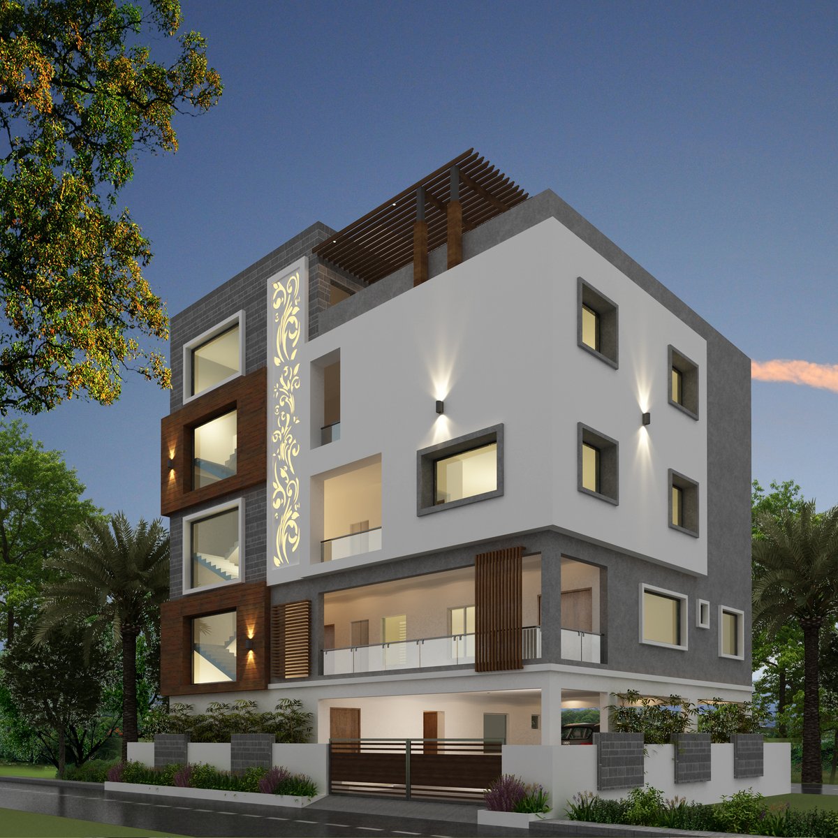 AD_Architechs's tweet photo. Render Image of our Project in Hyderabad, Now it's your turn to Make your Dream House
In Elevation we tried to Design different with Regular Design like CNC , New Boundry Design, Elevation color combination with Grey and Cream white, Foyer area,M.S paragola in tarace https://t.co/fC2raJPpGC