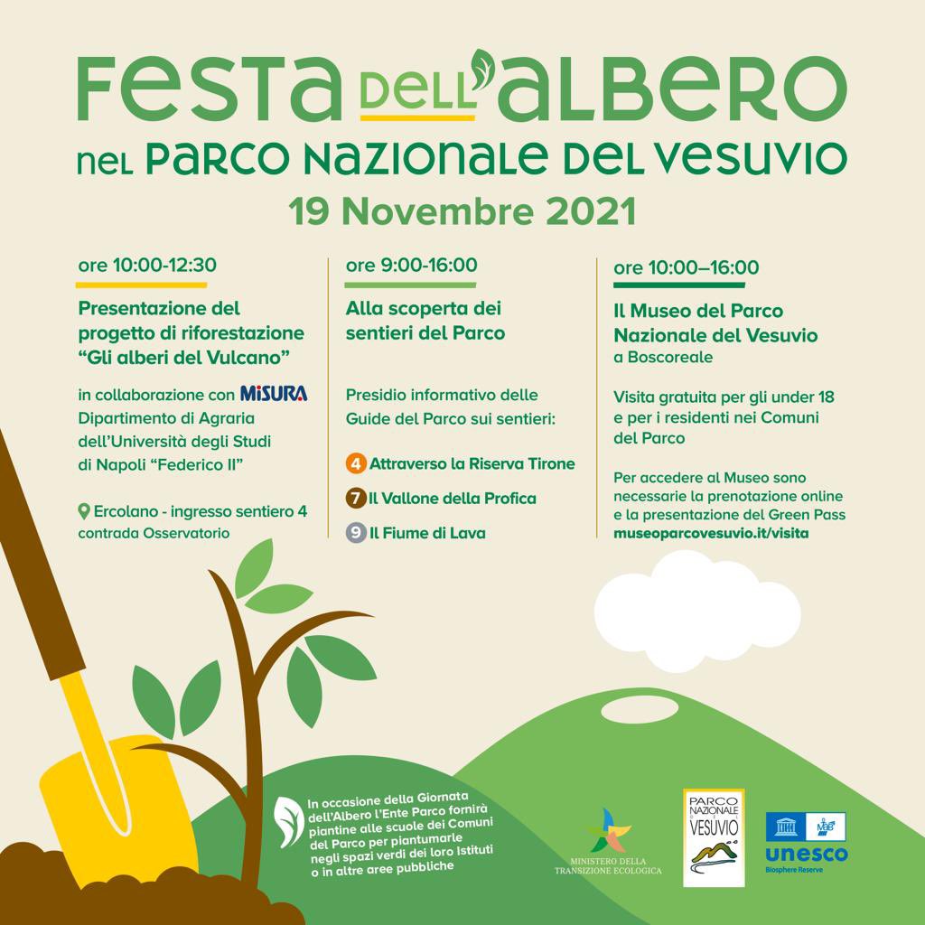 Festa dell’albero 2021 nel <a href="/VesuviusPark/">Ente Parco Nazionale del Vesuvio</a>