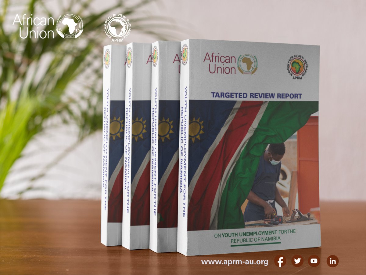 APRMorg's tweet photo. APRM #TargetedReview Report on Youth Unemployment for the Republic of Namibia now AVAILABLE for Downloads. 

The report was officially launched by H.E the Vice President of Namibia @NamPresidency on 17/11/21. 

LINKS:
Eng: https://t.co/4zXa6PLHIO

French: https://t.co/hlr6jOdkoK https://t.co/GKsRlkFXJ3