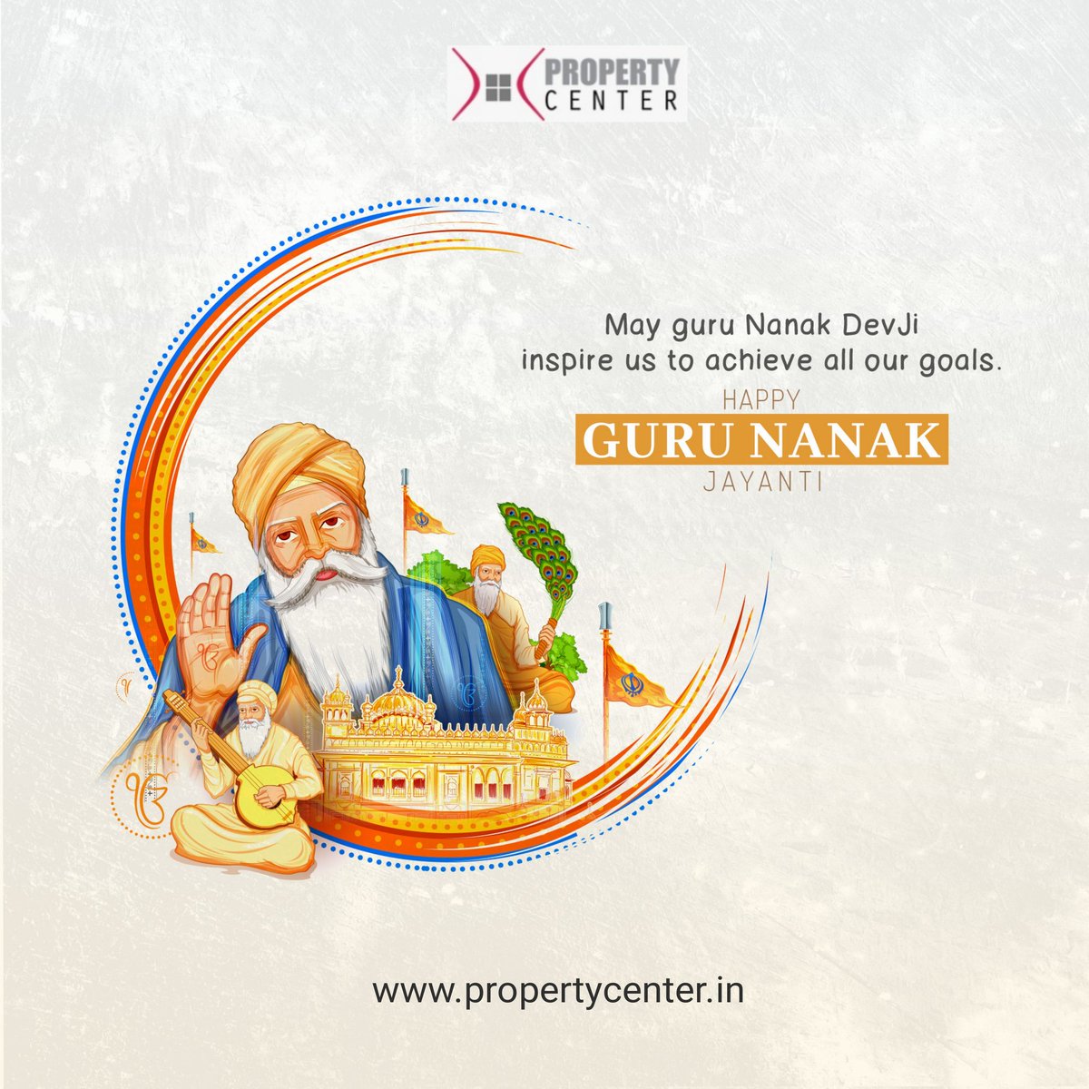 PropertyCenter3's tweet photo. Wishing on this auspicious day that your life is full of golden days with the Guru's blessing. Happy Guru Nanak Jayanti!
#GuruNanakJayanti 
#gurunanakjayanti2021 #RealEstate #Property https://t.co/psAKbbG8yt