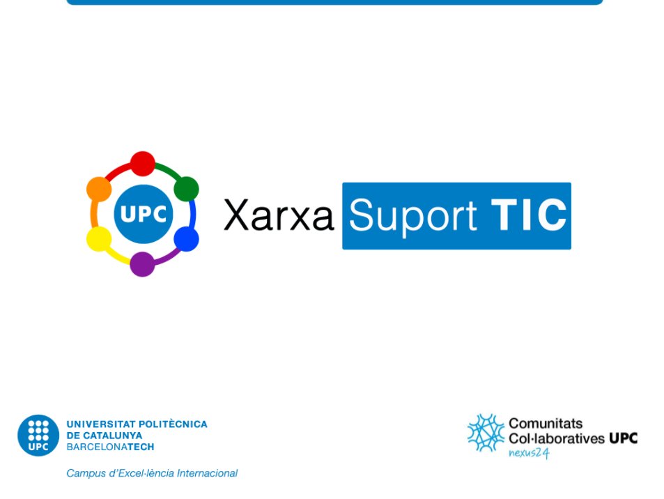UPC_Comunitat's tweet photo. Avui l'equip del projecte Nexus24 "Xarxa de Suport TIC" comparteix amb el gerent de @la_UPC la seva experiència i resultats. En breu penjarem tots els documents generats, entre ells aquest manual pràctic que ens anirà de fàbula. Gràcies a tothom per la feina! https://t.co/Ku41IyfHtE