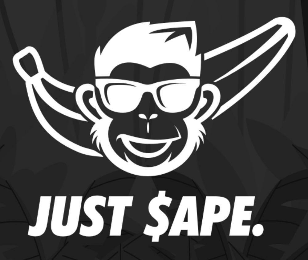 A new era. A new face for web3. For the culture.

We present: JUST $APE 🐒 

Tokenomics:
4% LP
3% marketing
2% buyback
1% development
Antibot - Antisnipe - Antiwhale

Contract: 0x40E0a6eF9DbADfc83C5e0d15262FEB4638588D77

📊 CHART: dextools.io/app/ether/pair…