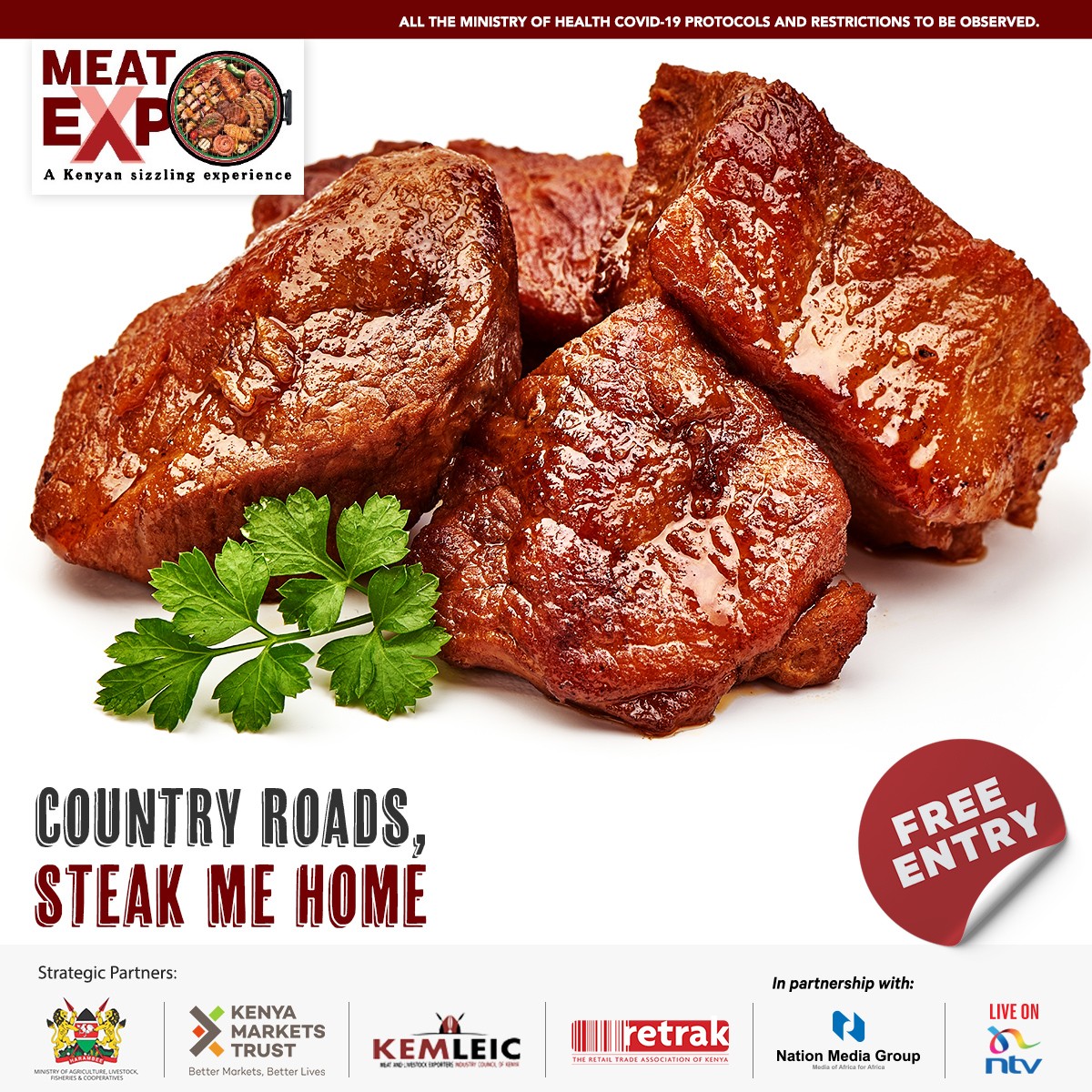 NationAfrica's tweet photo. What’s the name of the meatiest Knight of the Round Table? Sir Loin! Kuja ujiabame sana na sirloin at the Meat Expo on the 18th and 19th November 2021 at K.I.C.C, enjoy some samples and learn how to get the best out of your meat.
#SizzlingExperience
https://t.co/emvsJqy2Gl https://t.co/3tURqYS5IF