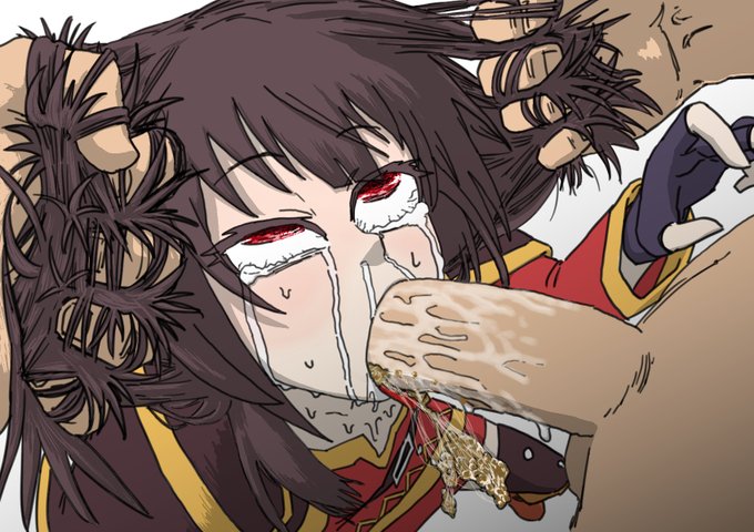 納豆食べた後なので吐けば吐くほど滑りが良くなるという画期的仕様の新型オナホです。
めぐみんは喉を使われてるのが超似合うって気付いちゃったんですよね…へへ…
#このすば #めぐみん #konosuba #megumin 