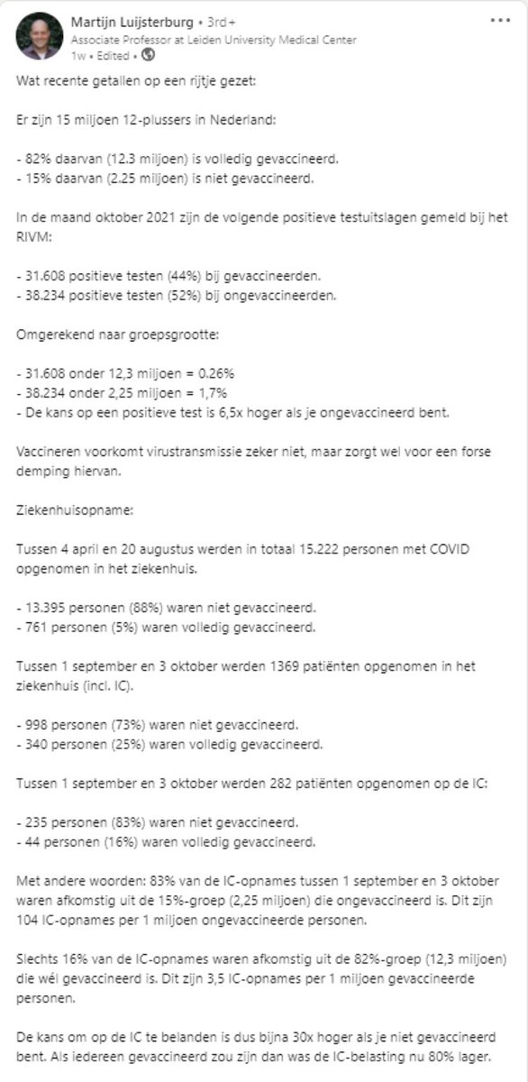 locuta's tweet photo. Lees dit en zie hóe vaccinaties echt helpen RT @haitskevdlinde: Helder uitgelegd hoe vaccinaties besmettingen (én ziekenhuisopnames) dempen! Screenshot via @martingrefte https://t.co/JPFzSlp33a